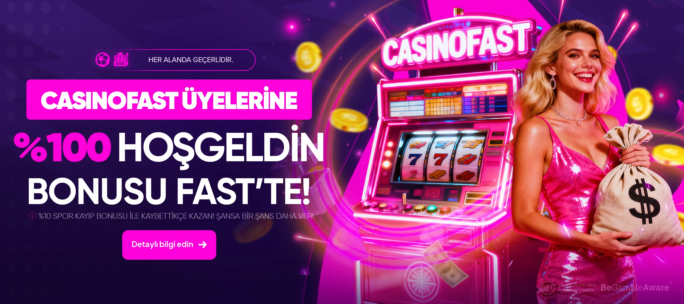 %100 Casino Yatırım Bonusu